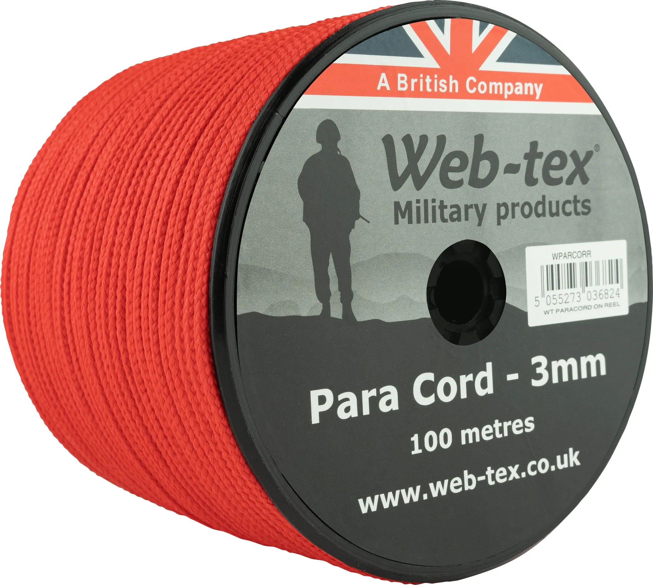 Web-tex Paracord Reel Roll 100m x 3mm