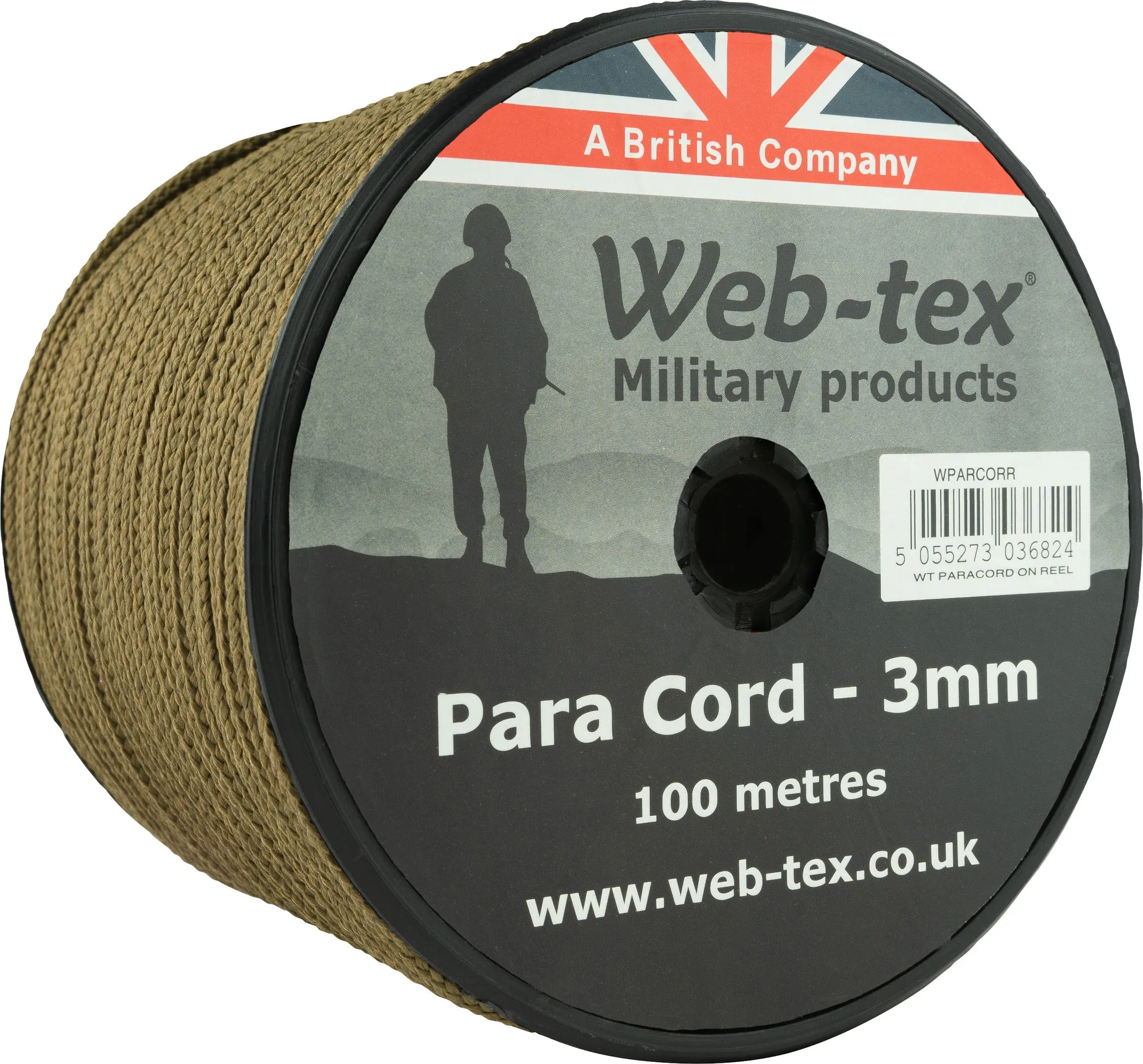 Web-tex Paracord Reel Roll 100m x 3mm