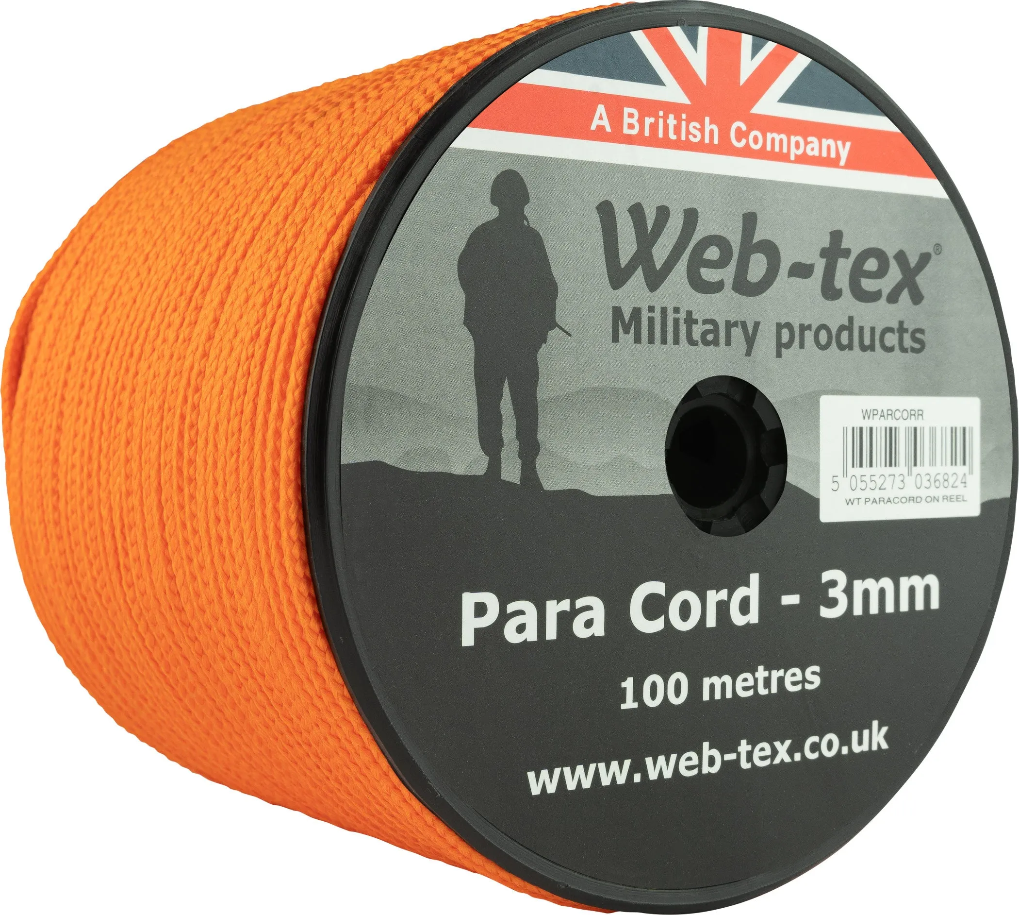 Web-tex Paracord Reel Roll 100m x 3mm