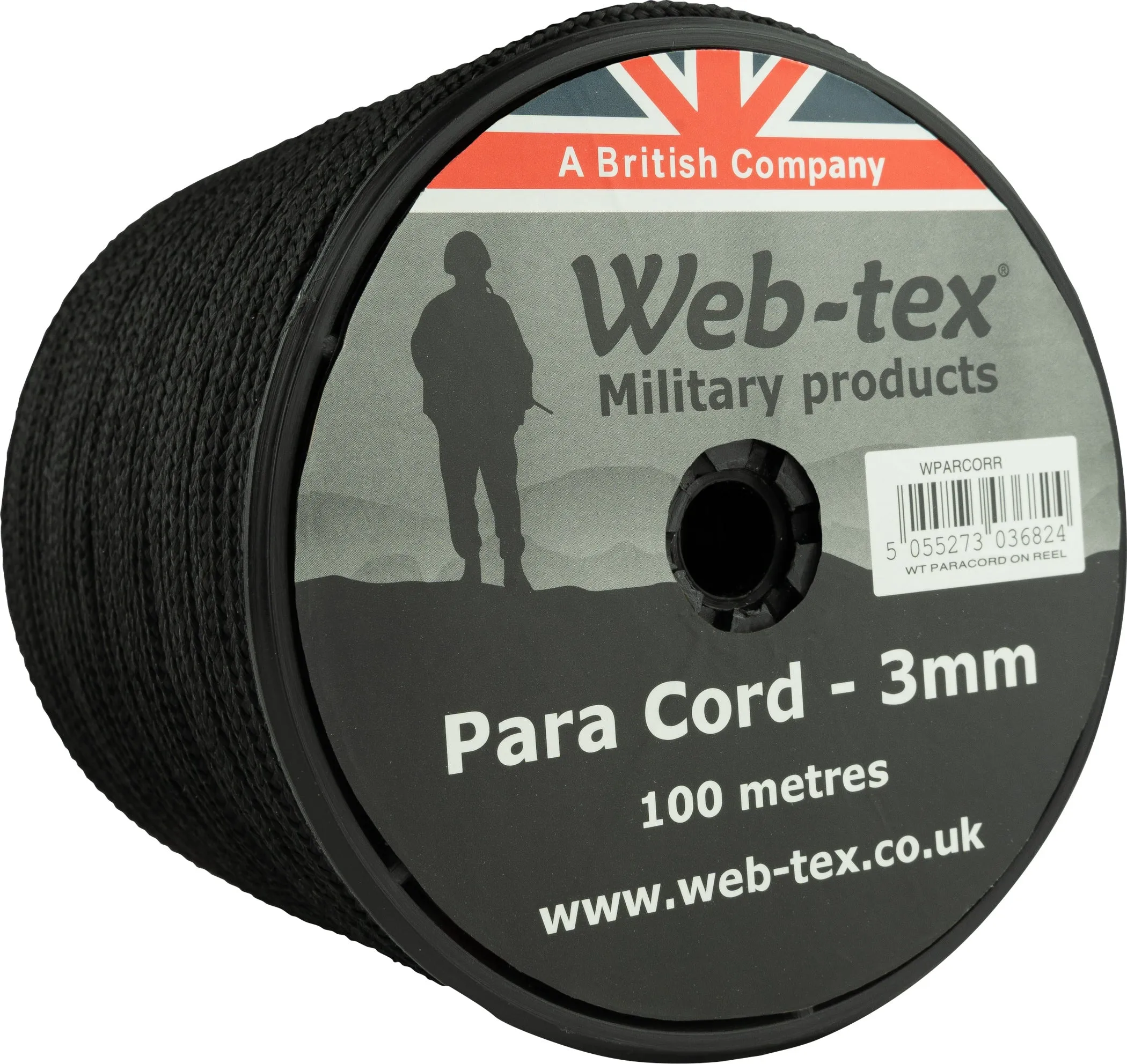 Web-tex Paracord Reel Roll 100m x 3mm