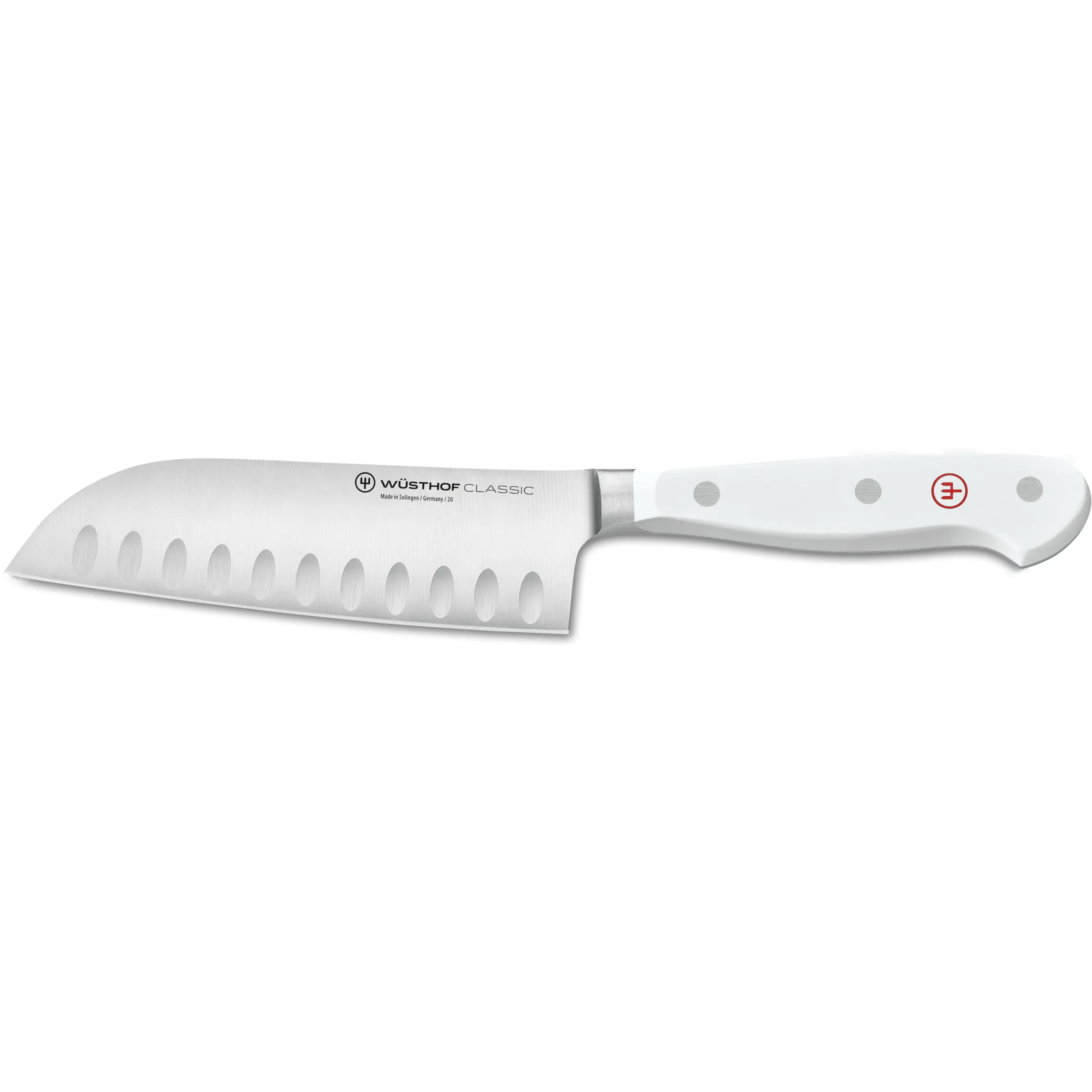 Wusthof Classic White 5-inch Hollow Ground Santoku Knife