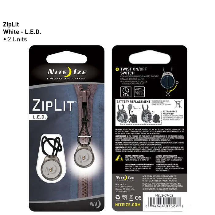 ZipLit LED Zipper Pull